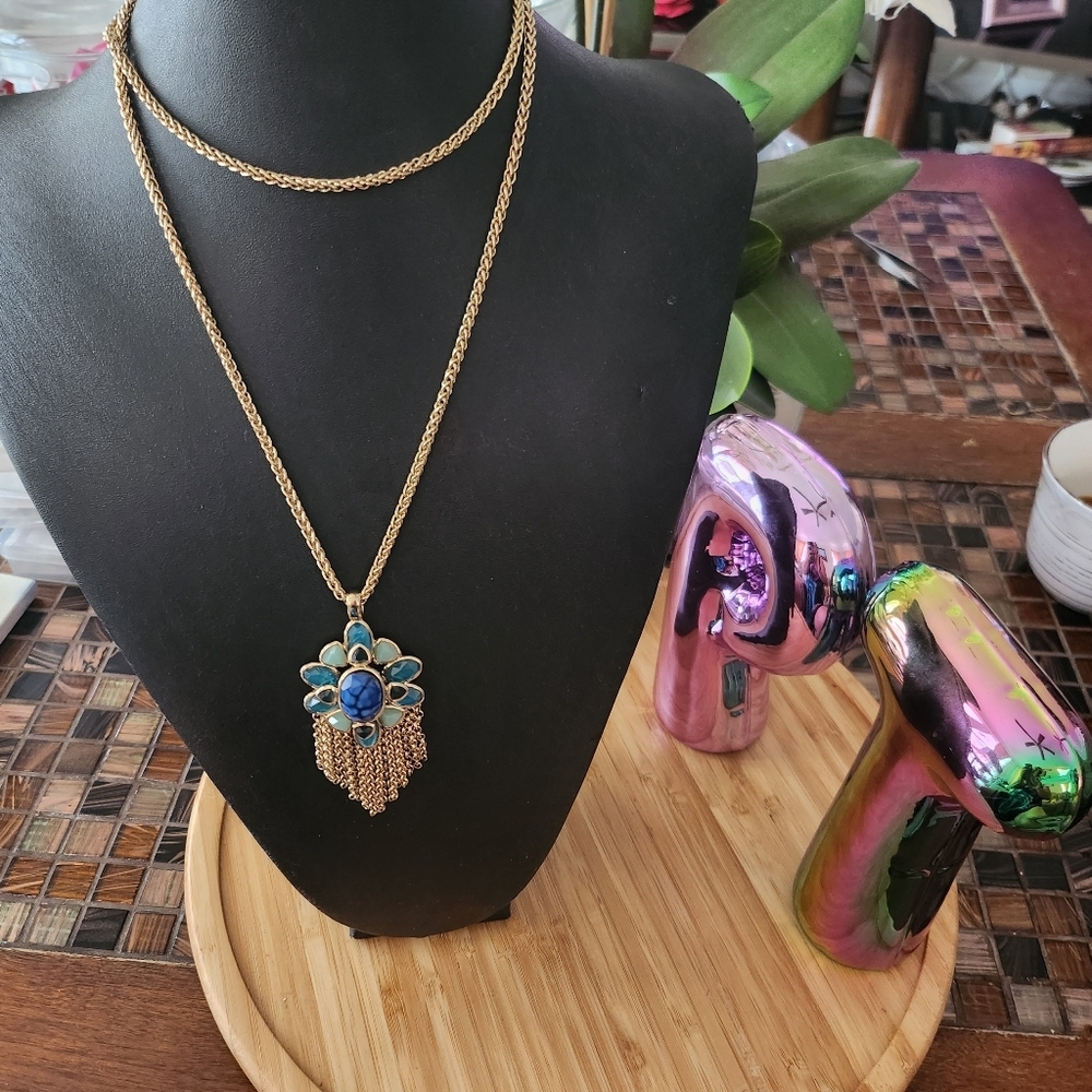 Charter Club gold tone long necklace